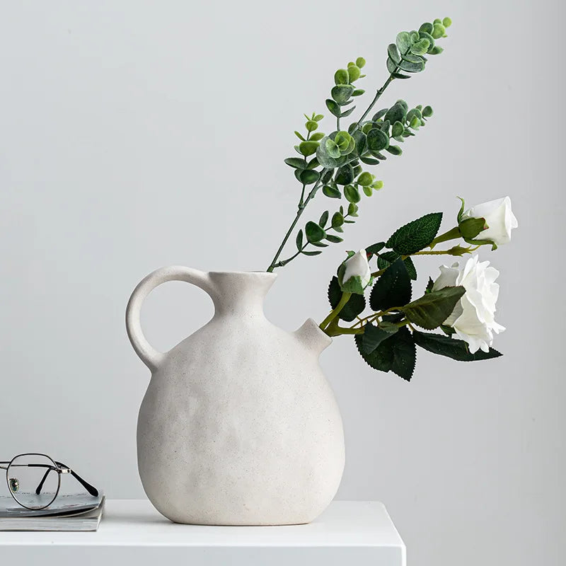 EleganzCeramica - Nordische Hochzeitsvase aus Keramik