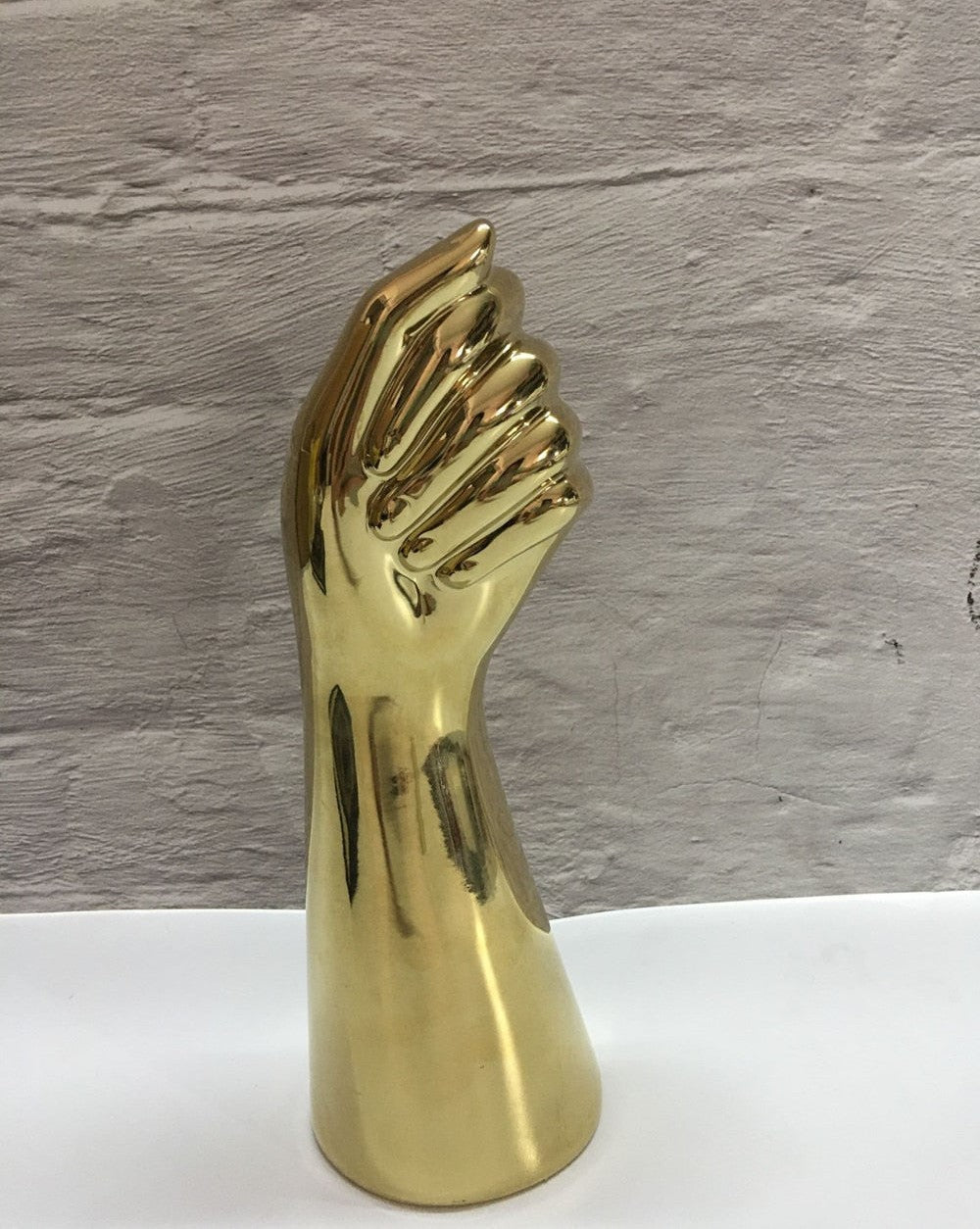 GoldLeaf - Nordische goldene Handvase - Moderne Blumen-Dekoration