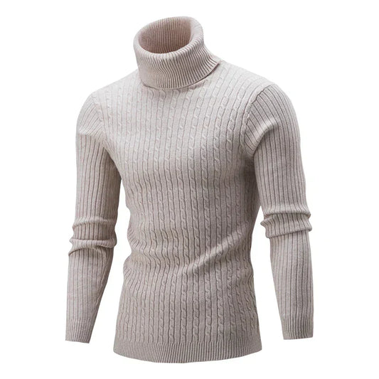 Caleb - Rollkragenpullover für Männer - Klassischer gestrickter Pullover
