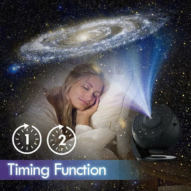 GalaxyGlow - 360° Planetarienprojektor | Verbesserte Entspannung und Stressabbau