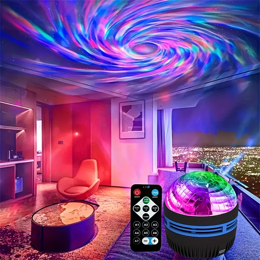 Galaxy Sternenhimmel LED Projektor – USB-betrieben mit Fernbedienung, Nachtlicht & Stimmungslicht