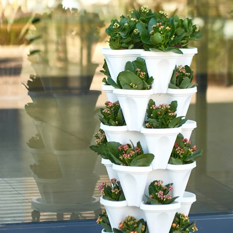 GreenSpace - Jordbær stabelbare plantepotter | 50% RABAT