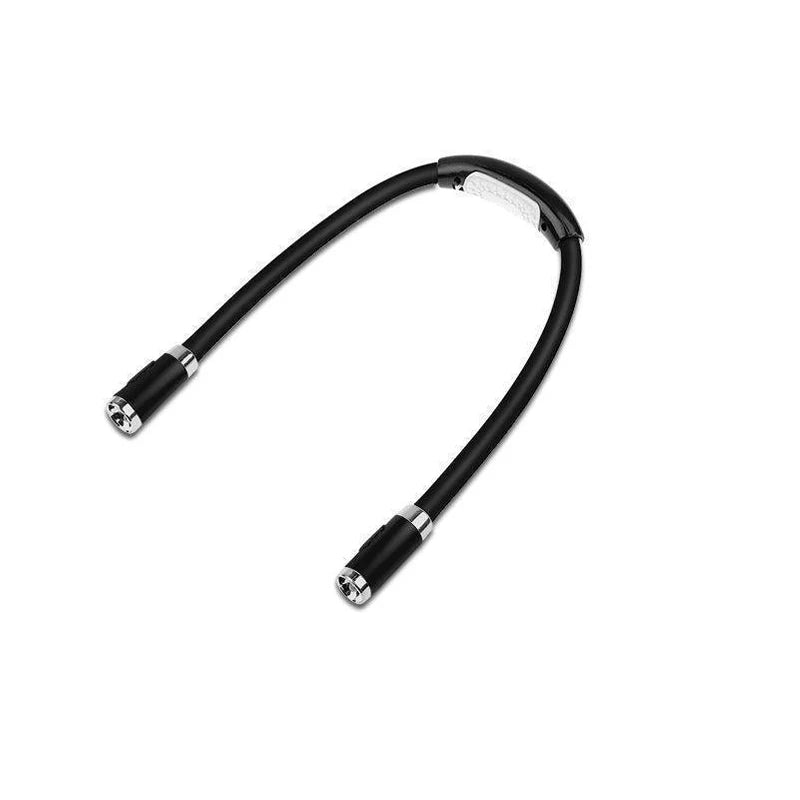 Flexible Leselampe für den Hals | 4 LED-Lichter mit einstellbarer Helligkeit | Freisprech-Buchlampe für das Bett