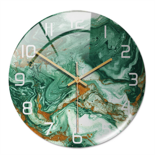 Marbelluxe - Zeitlose Wanduhr aus Marmor | stilvoll und ruhig