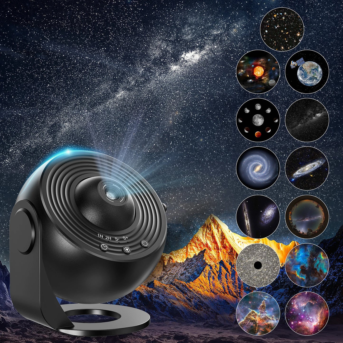 Galaxy Planetarium Projektor – 13-in-1 Sternenhimmel & Universum Projektion, HD, Timer, Kinder-Nachtlampe & Dekoration