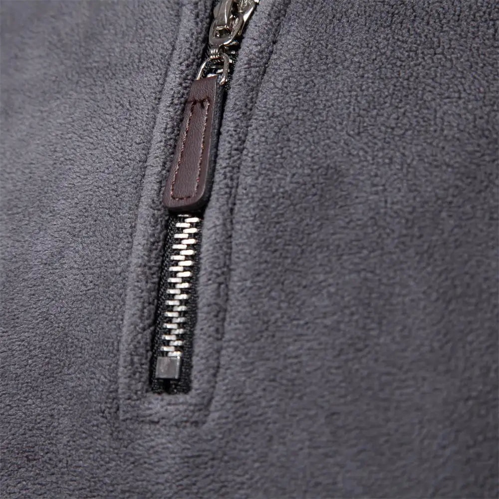 ArneWarmth - Fleecegefütterter Sweatshirt mit hohem Kragen und verstellbarem Saum