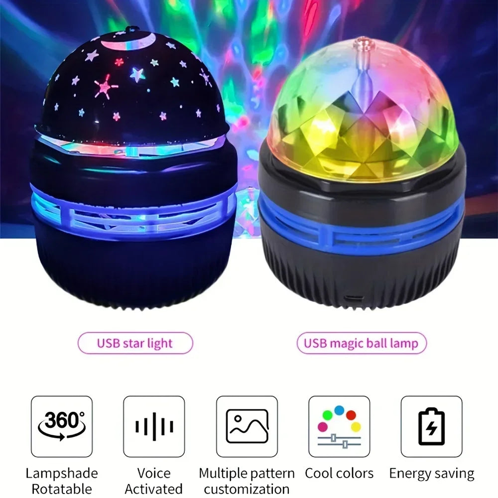 Galaxy Sternenhimmel LED Projektor – USB-betrieben mit Fernbedienung, Nachtlicht & Stimmungslicht
