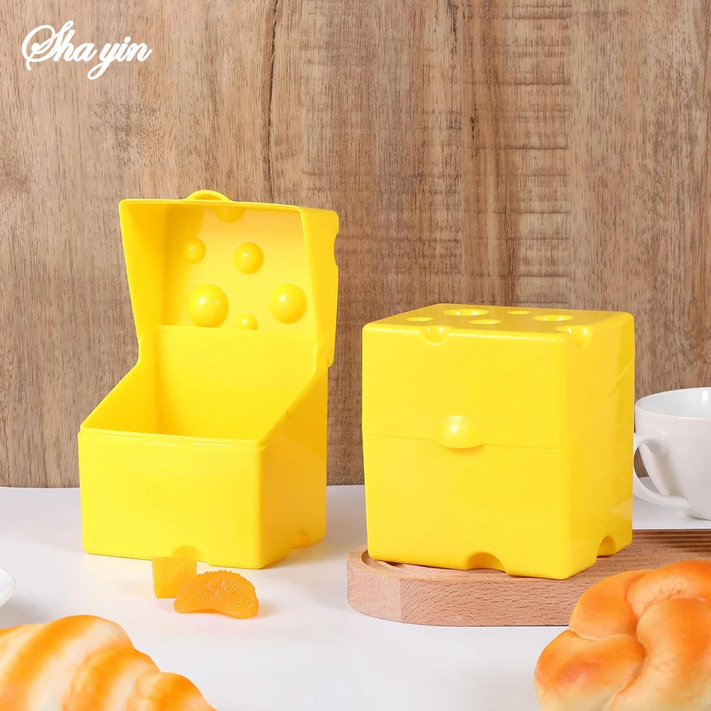 Clamshell Käsebox | Luftdichte Butter- & Käseaufbewahrungsbox | ABS Aufbewahrungsbox für Kühlschrank & Küche