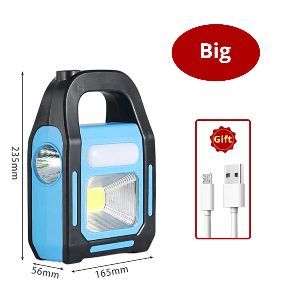 VoltLamp | Wiederaufladbare USB-Campingleuchte - tragbares LED-Licht und Notladegerät für Outdoor-Abenteuer