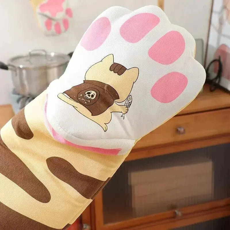 Katzenpfote Ofenhandschuh – Hitzebeständig & Süßer Küchenhelfer