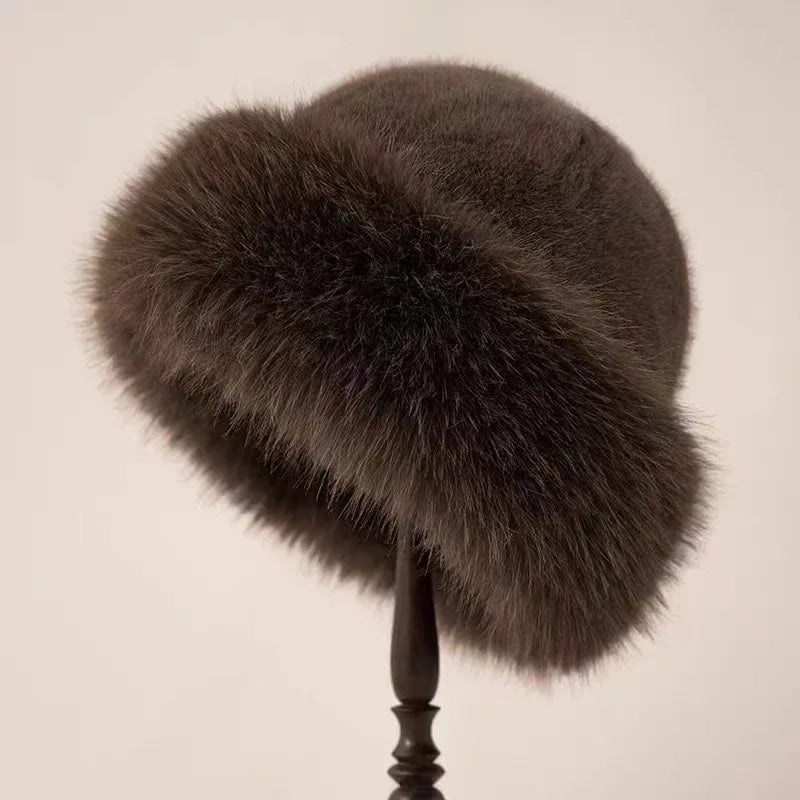 Martha - Elegante warme Pelzmütze | Warme Pelzmütze für luxuriösen Winterstil