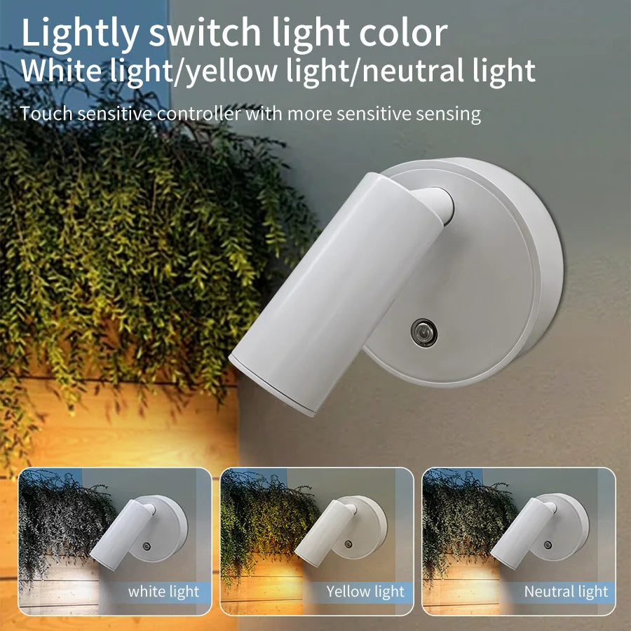 Magnetische Drahtlose LED Wandleuchte – Wiederaufladbar, Touch & Dimmbar