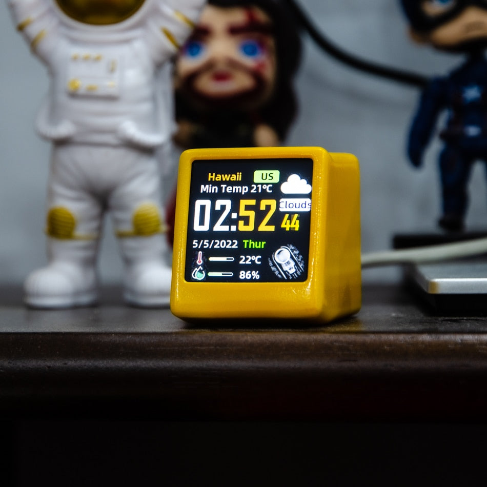 WeatherPro - Digitales LED-WLAN-Wetterstationsuhr