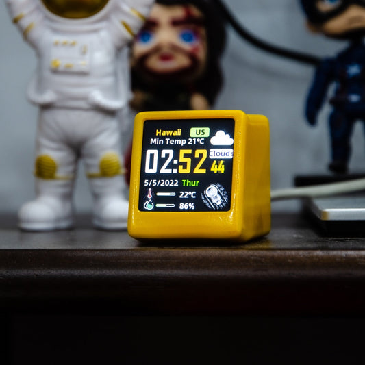WeatherPro - Digitales LED-WLAN-Wetterstationsuhr