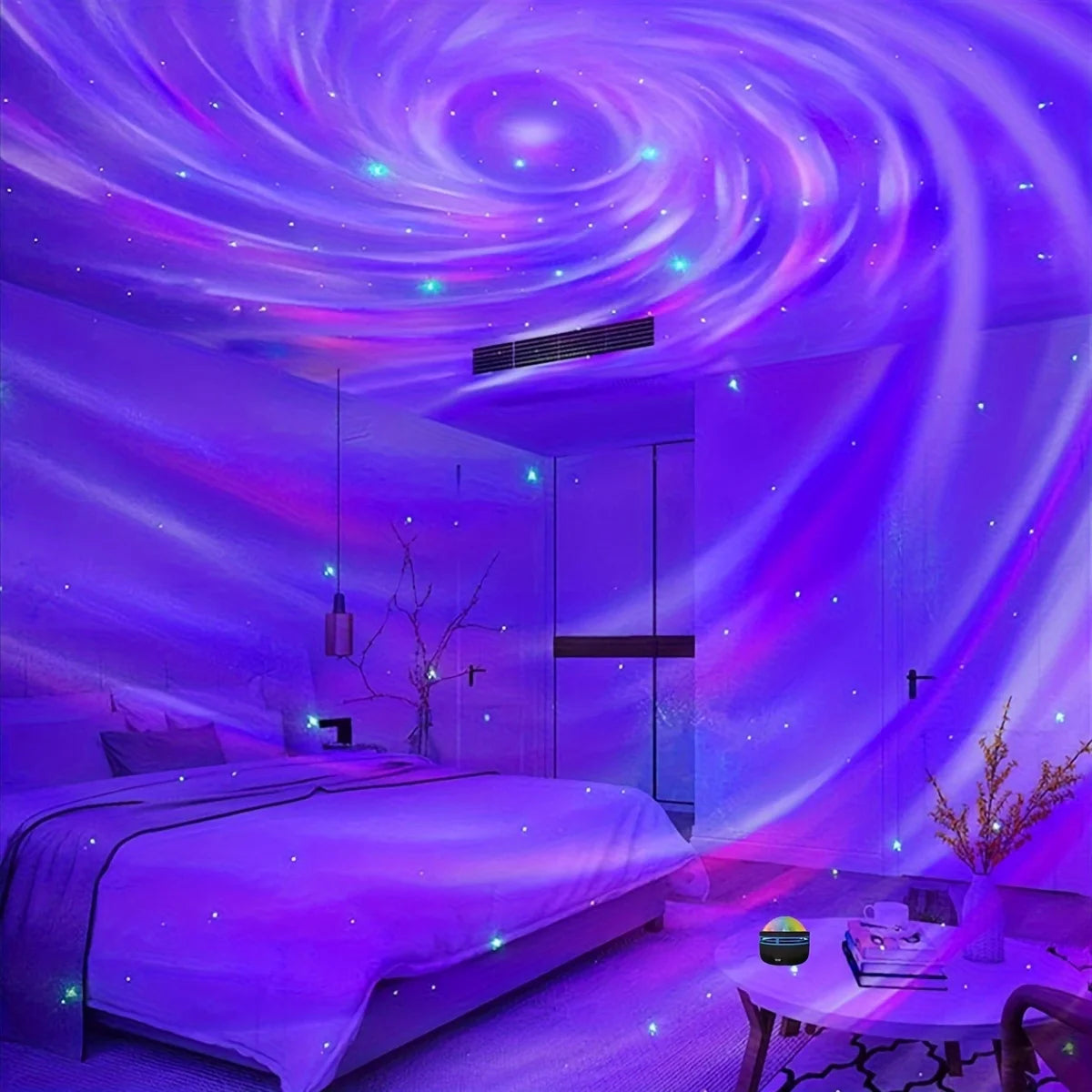 Galaxy Sternenhimmel LED Projektor – USB-betrieben mit Fernbedienung, Nachtlicht & Stimmungslicht
