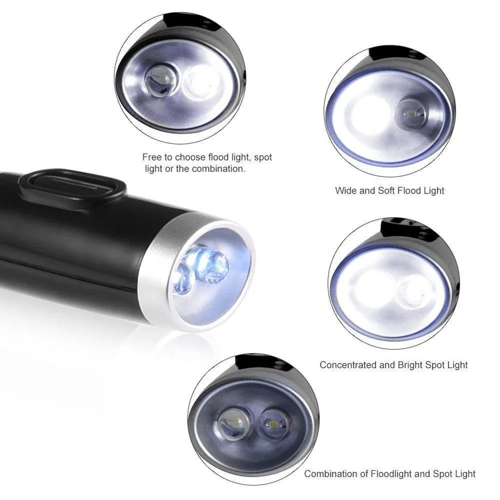 Flexible Leselampe für den Hals | 4 LED-Lichter mit einstellbarer Helligkeit | Freisprech-Buchlampe für das Bett