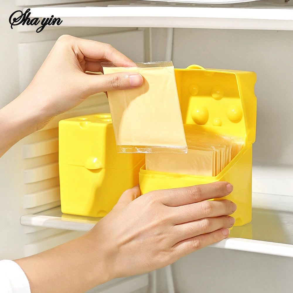 Clamshell Käsebox | Luftdichte Butter- & Käseaufbewahrungsbox | ABS Aufbewahrungsbox für Kühlschrank & Küche