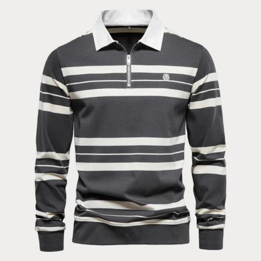 Dorian - Gestreifter Rollkragenpullover für Männer