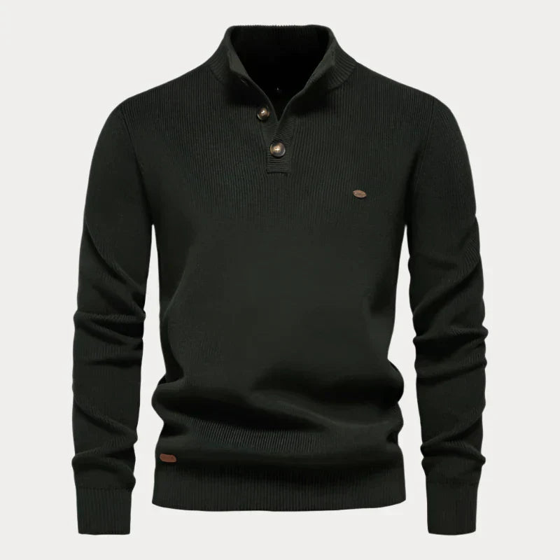 Vance - Strickpullover mit Knöpfen für Männer