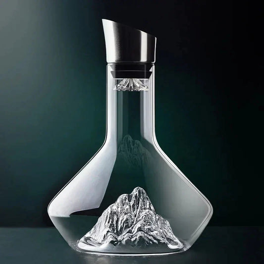 VinoLux - Karaffe 1500 ml | Handgefertigtes Kristallglas | Optimale Belüftung | Elegantes Design | 50% RABATT