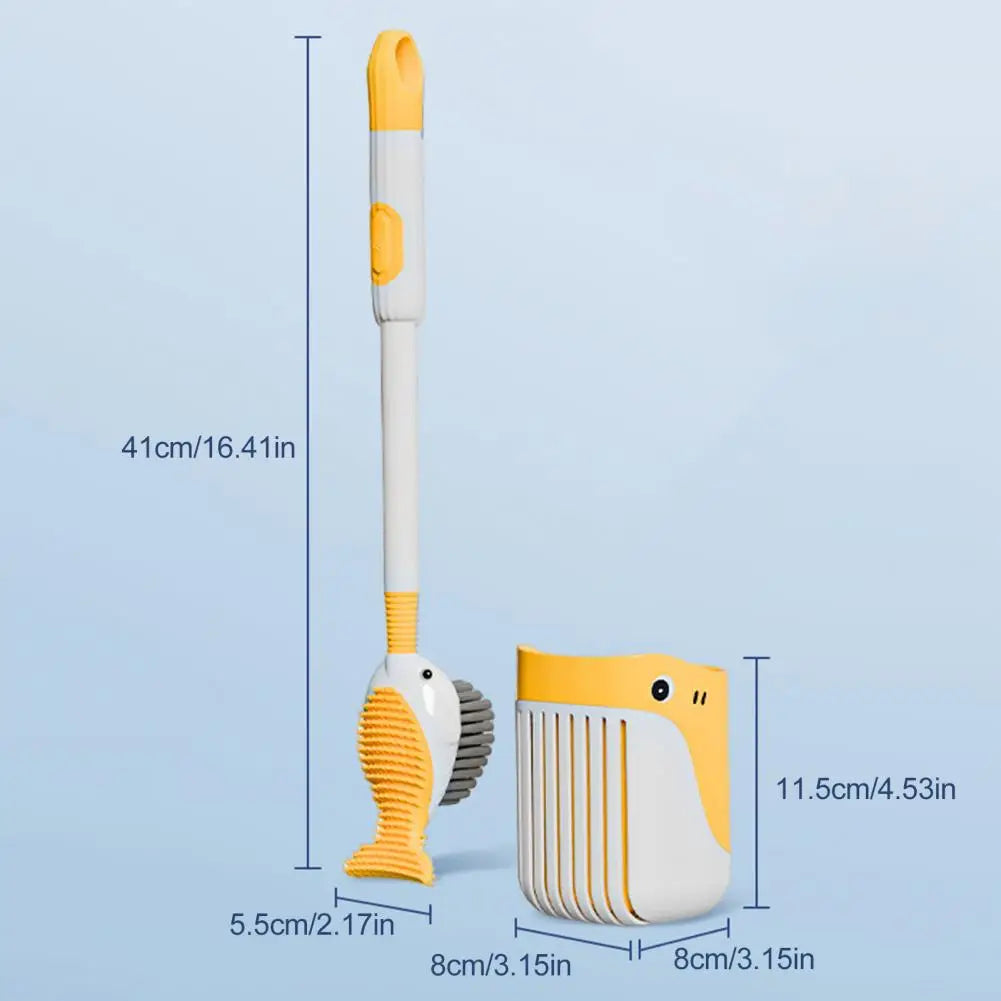 QuackClean | 360° Entenformige Toilettenbürste mit Halter