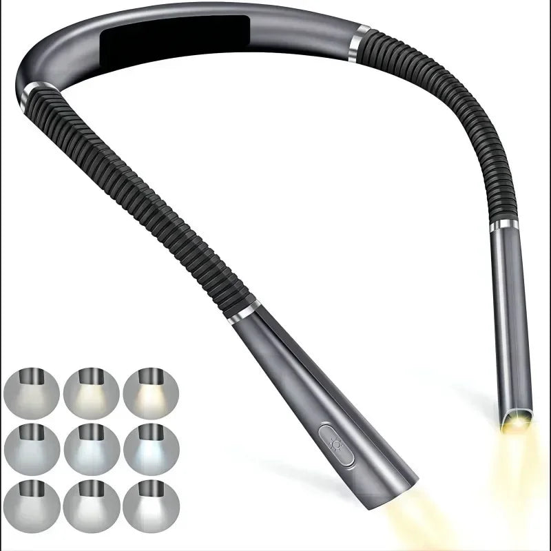 Fleksibel Halslæselampe | Handsfree LED Boglys | USB Opladbar & Bærbar