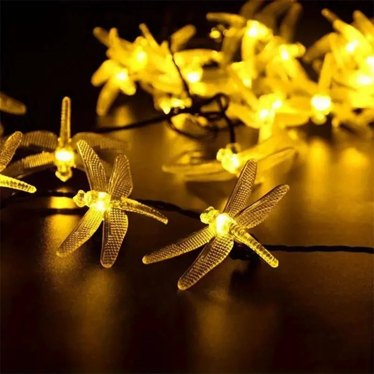 Solar-Lichterkette | 5 m mit 20 LED-Lichtern | 8 Lichtmodi | Wasserdicht & Für den Außenbereich