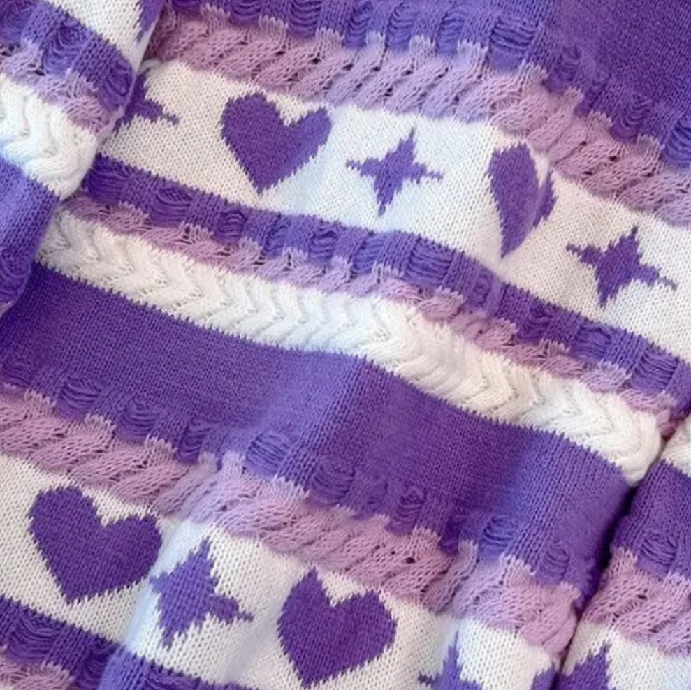 Jemma - Verspielt mit Herzen und Sternen - Damenpullover