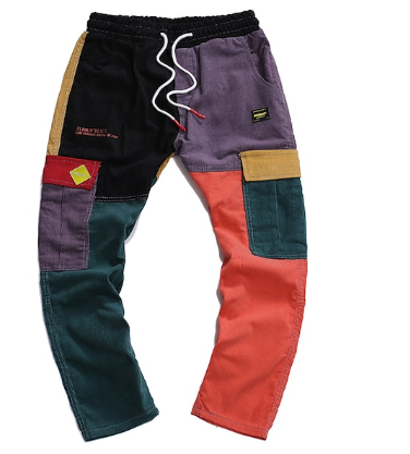 FlexiStyle - Colour-Block-Hosen mit Kordelzug für Männer