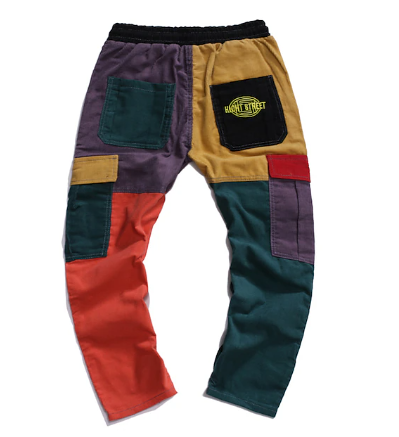 FlexiStyle - Colour-Block-Hosen mit Kordelzug für Männer