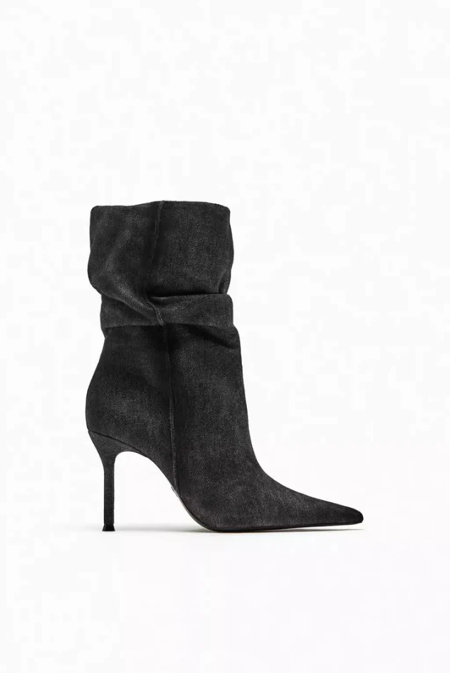 Cassia - Elyce hochhackige Denim-Stiefel für Frauen
