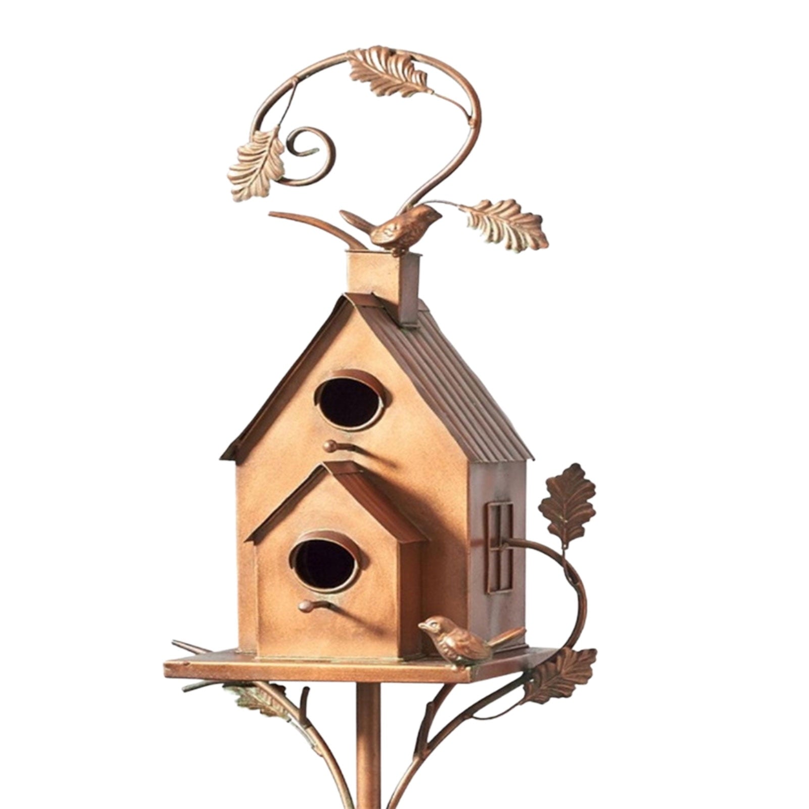 Variant image for Metal Kunst Fuglehus til Haven - Unik Dekoration og Sikker Tilflugtssted for Fugle, Holdbart Design med Naturlig Patina-3