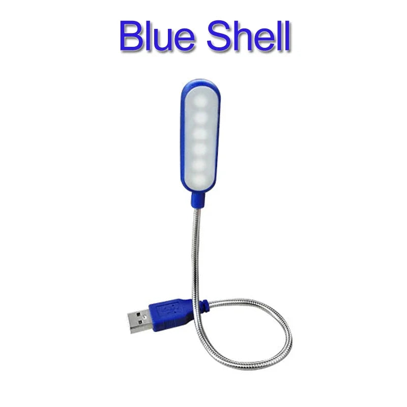 Mini USB LED Buchlampe | Flexibel & Tragbar | 6 LED Lichter | Für Laptop & Powerbank