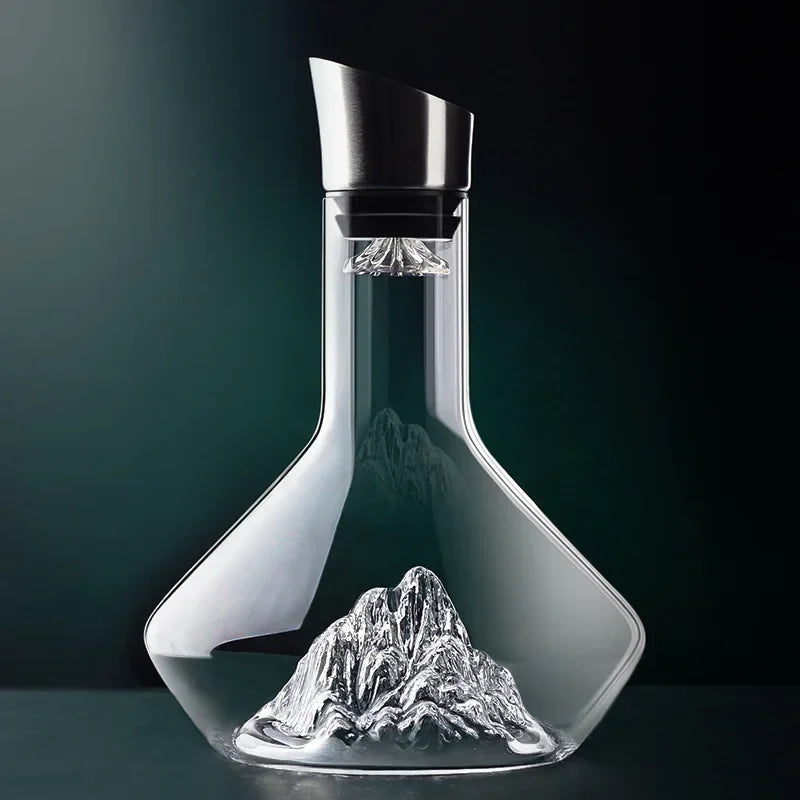 VinoLux - Karaffe 1500 ml | Handgefertigtes Kristallglas | Optimale Belüftung | Elegantes Design | 50% RABATT