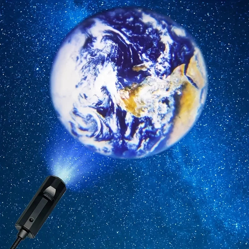 USB Deckenprojektionslampe – Mond & Erde Atmosphärenlicht