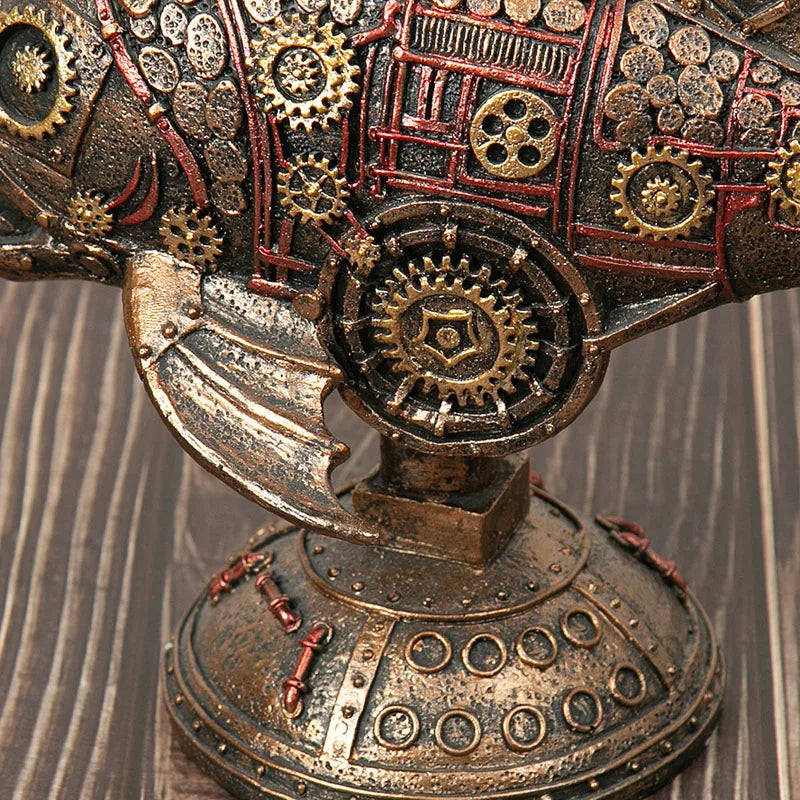 GearFin - Steampunk mechanische Schwarzfisch-Figur
