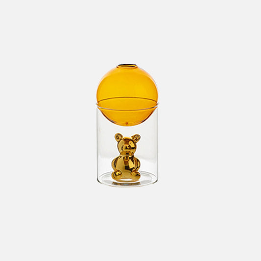 BearGlass - Glasvase mit galaktischem Bären