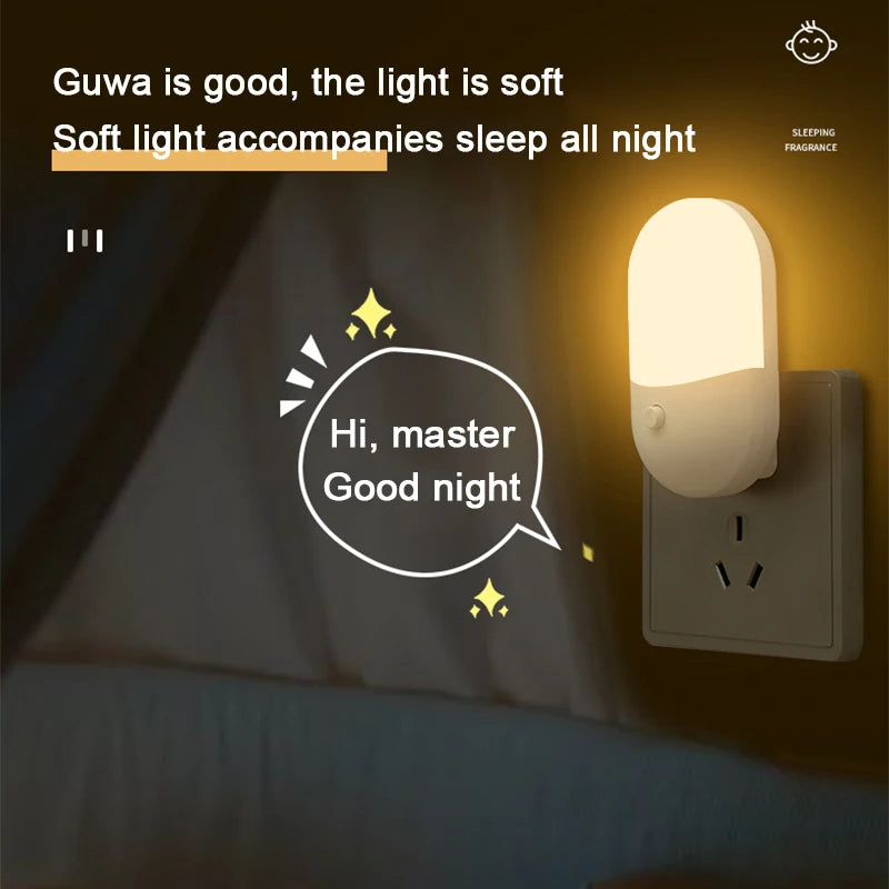 LED Mini Nachtlampe – Plug-in mit sanftem Licht für Kinder & Erwachsene