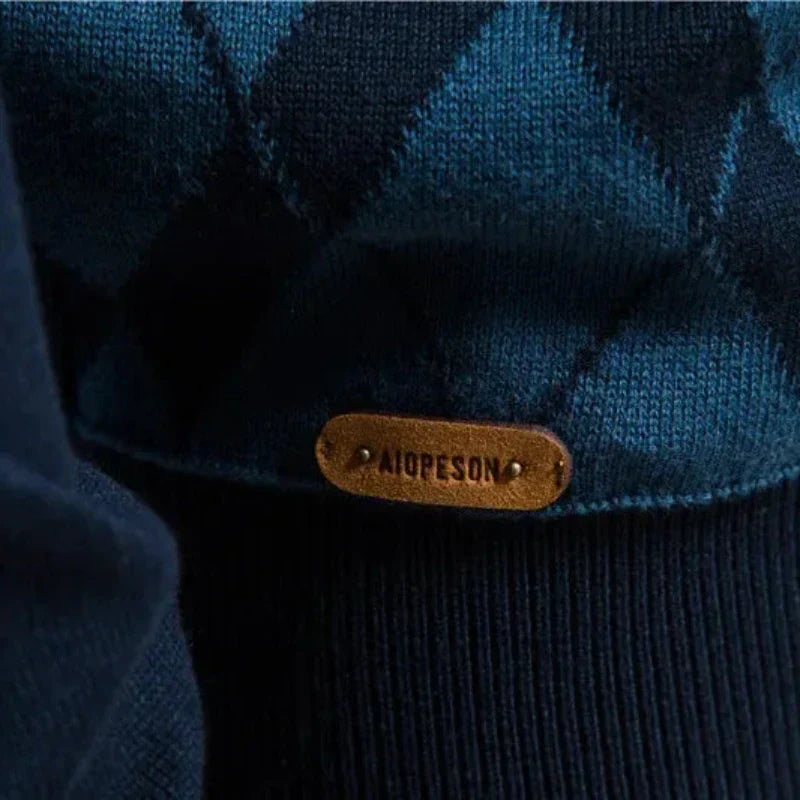 Orlando - Kariertes Shirt mit Stehkragen für Männer
