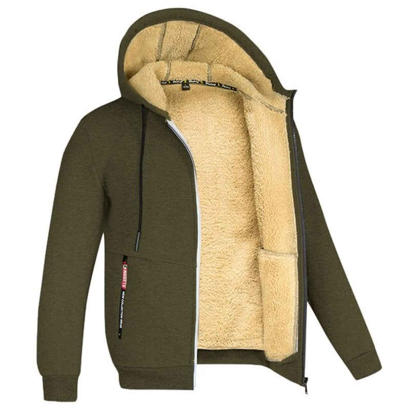 WärmeStil - Warme Wintercardigan mit Wolle auf der Innenseite