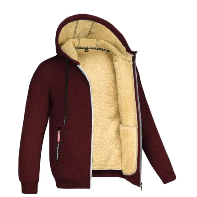 WärmeStil - Warme Wintercardigan mit Wolle auf der Innenseite