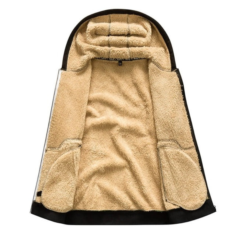 WärmeStil - Warme Wintercardigan mit Wolle auf der Innenseite