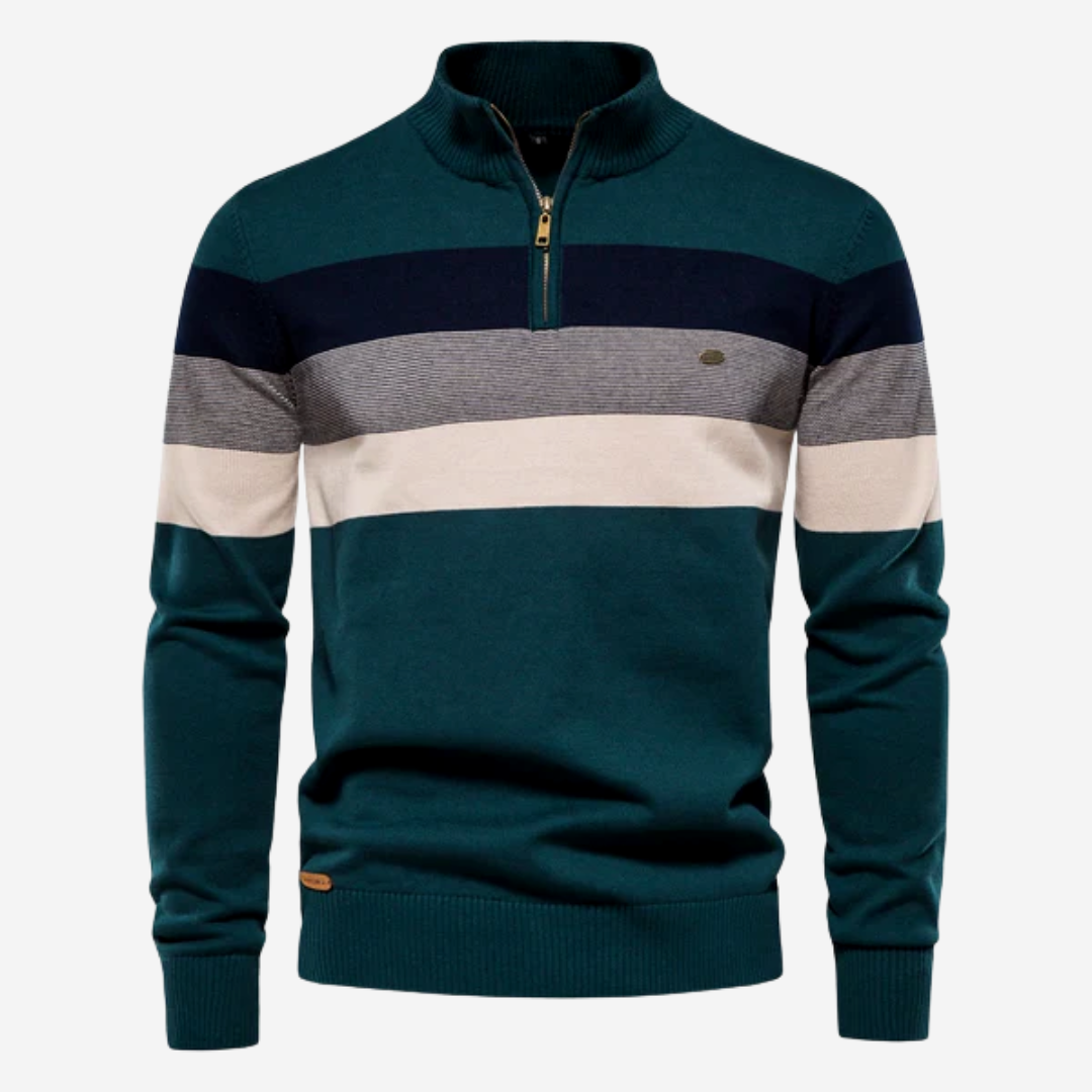 TrendFit - Retrotrøje med colour block-design | En stilopgradering til hver dag