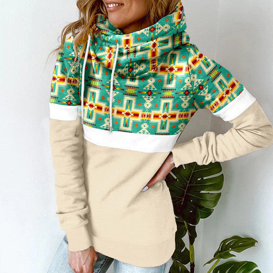 Giselle - Kapuzenpullover mit Schalkragen