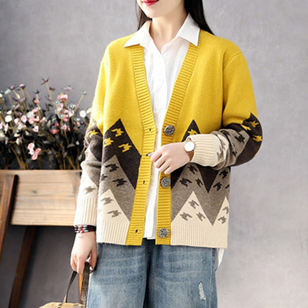 Elina - Klassischer bequemer Cardigan