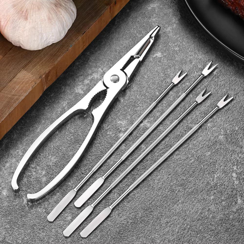 Ergonomisches, langlebiges Meeresfrüchte-Werkzeugset aus Edelstahl