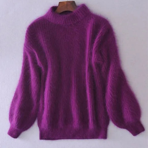 Livia - Pullover im Vintage-Angora-Stil
