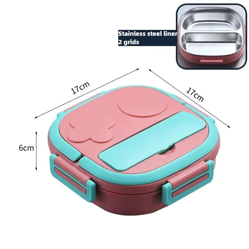 Elektrisch beheizbare, auslaufsichere Lunchbox aus Edelstahl