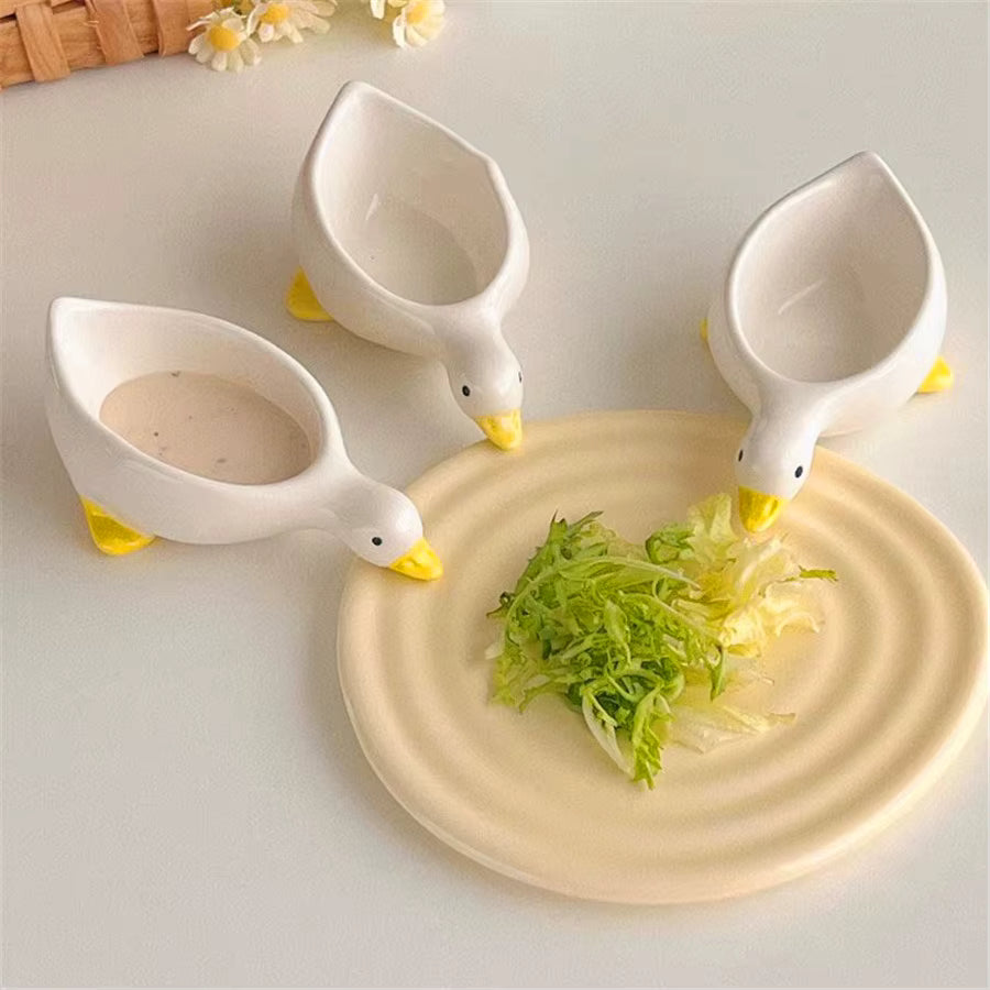 Kompakte Keramikschalen zum Eintauchen von Enten (2er-Set)
