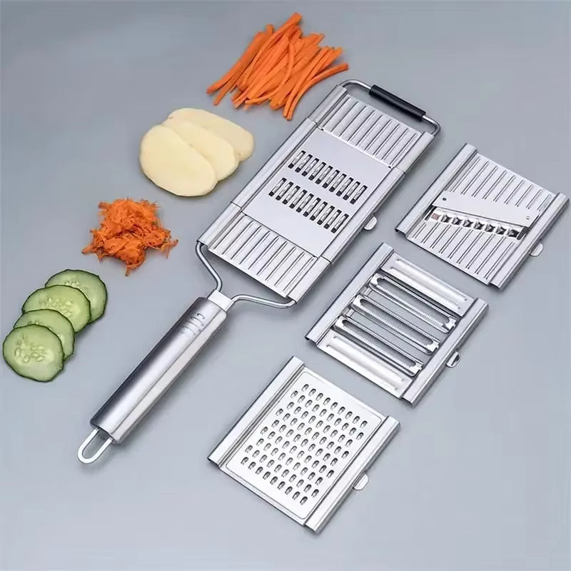 4-in-1 Gemüseschneider aus Edelstahl